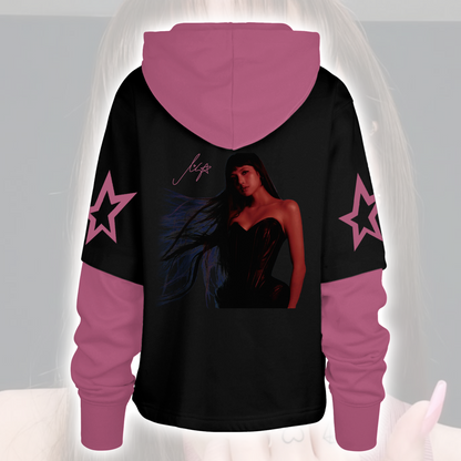 Lisa Viva Allisa Shortstop Hoodie Black Pink Kpop Merch Hoodie Gift For Fans