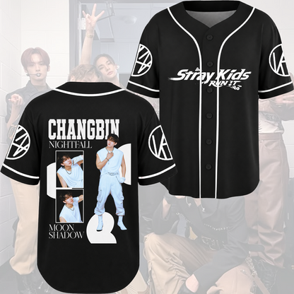 Stray Kids World Tour Urban Spotlight Baseball Jersey Run It Concert Gift For Fans