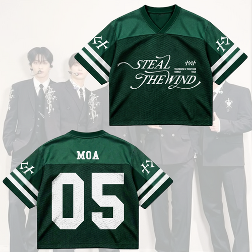 TXT MOA  Steal The Wind Tour Sporty Mixed Mesh Jersey Gift For Fans
