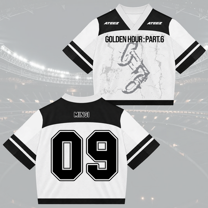 Dramatic Golden Hour Part 6 ATEEZ Mixed Mesh Jersey For Atiny