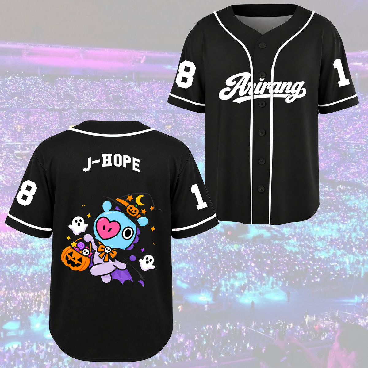 Arirang Army Club All Members Spooky Halloween Baseball Jersey For Bias