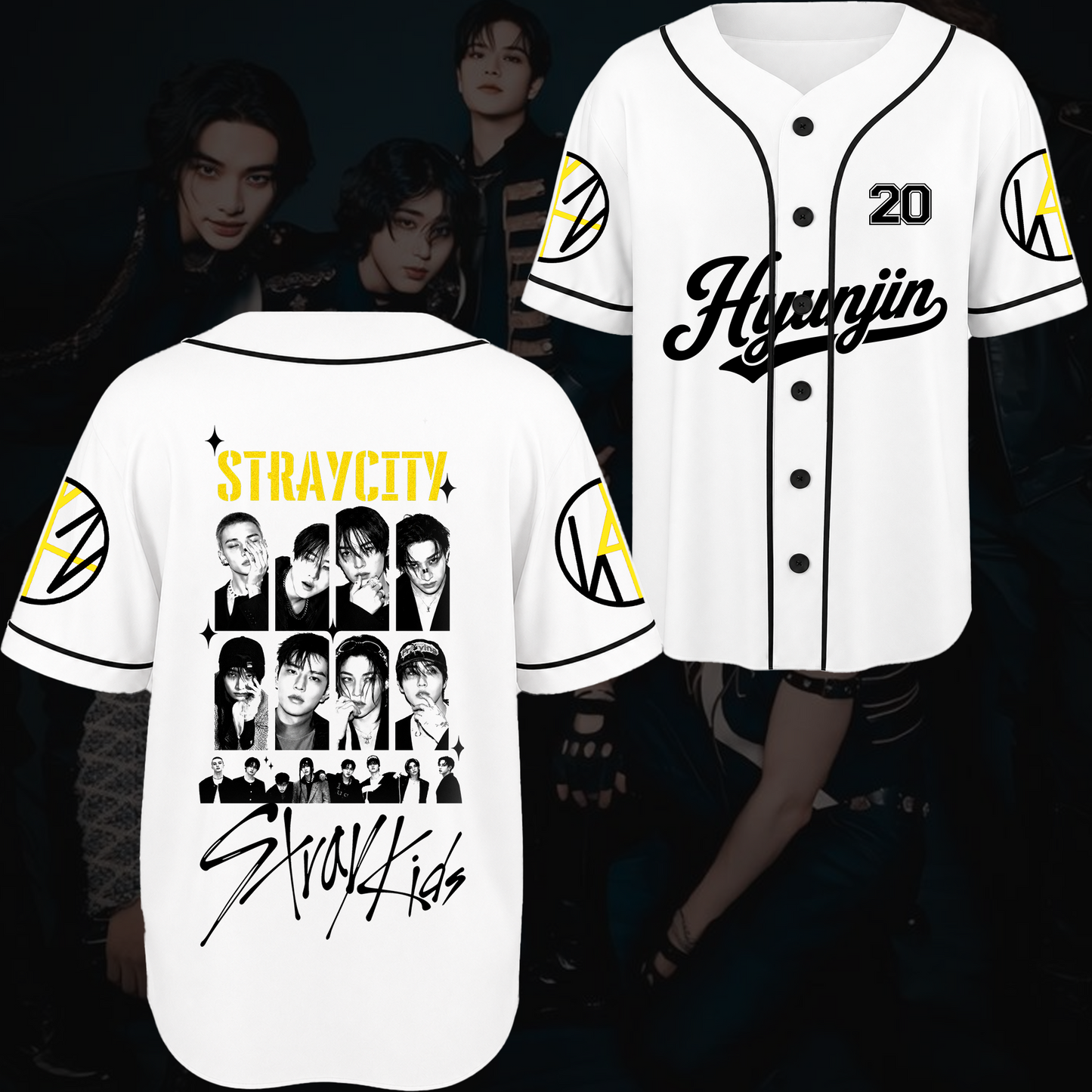 Straycity  Stray Kids Concert Baseball Jersey Gift For Fans