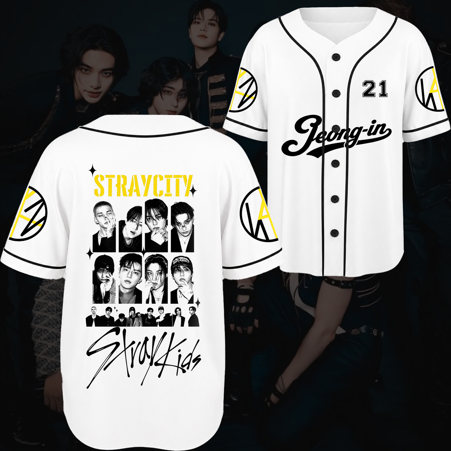 Straycity  Stray Kids Concert Baseball Jersey Gift For Fans