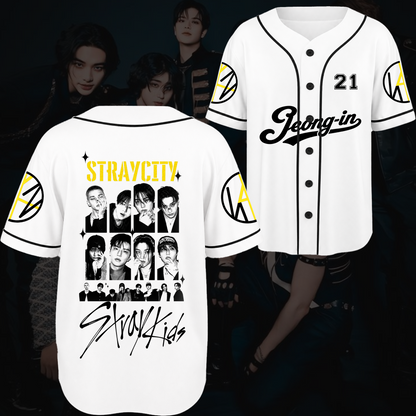 Straycity  Stray Kids Concert Baseball Jersey Gift For Fans