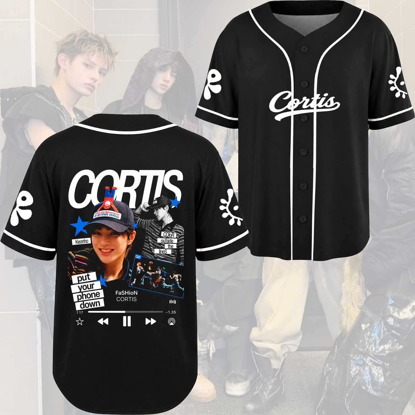 CORTIS 2026 Tour Baseball Jersey Put Your Phone Down Merch Gift For Fans