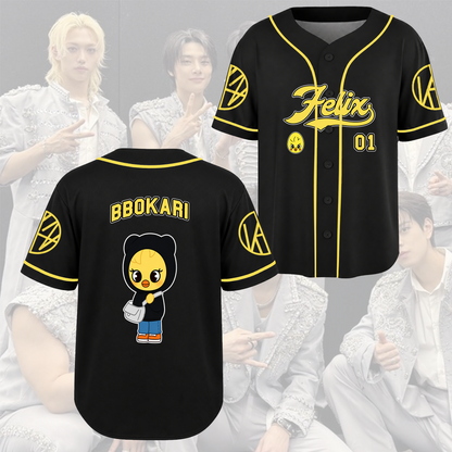 Stray Kids Run It Tour Baseball Jersey Skzoo Concert Gift for STAY