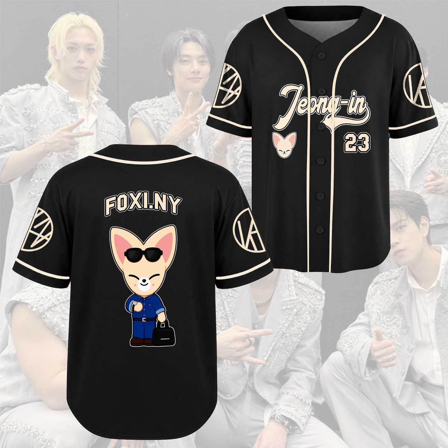 Stray Kids Run It Tour Baseball Jersey Skzoo Concert Gift for STAY