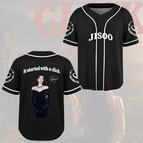 Jisoo It Started With A Click Baseball Jersey Gift For Fans