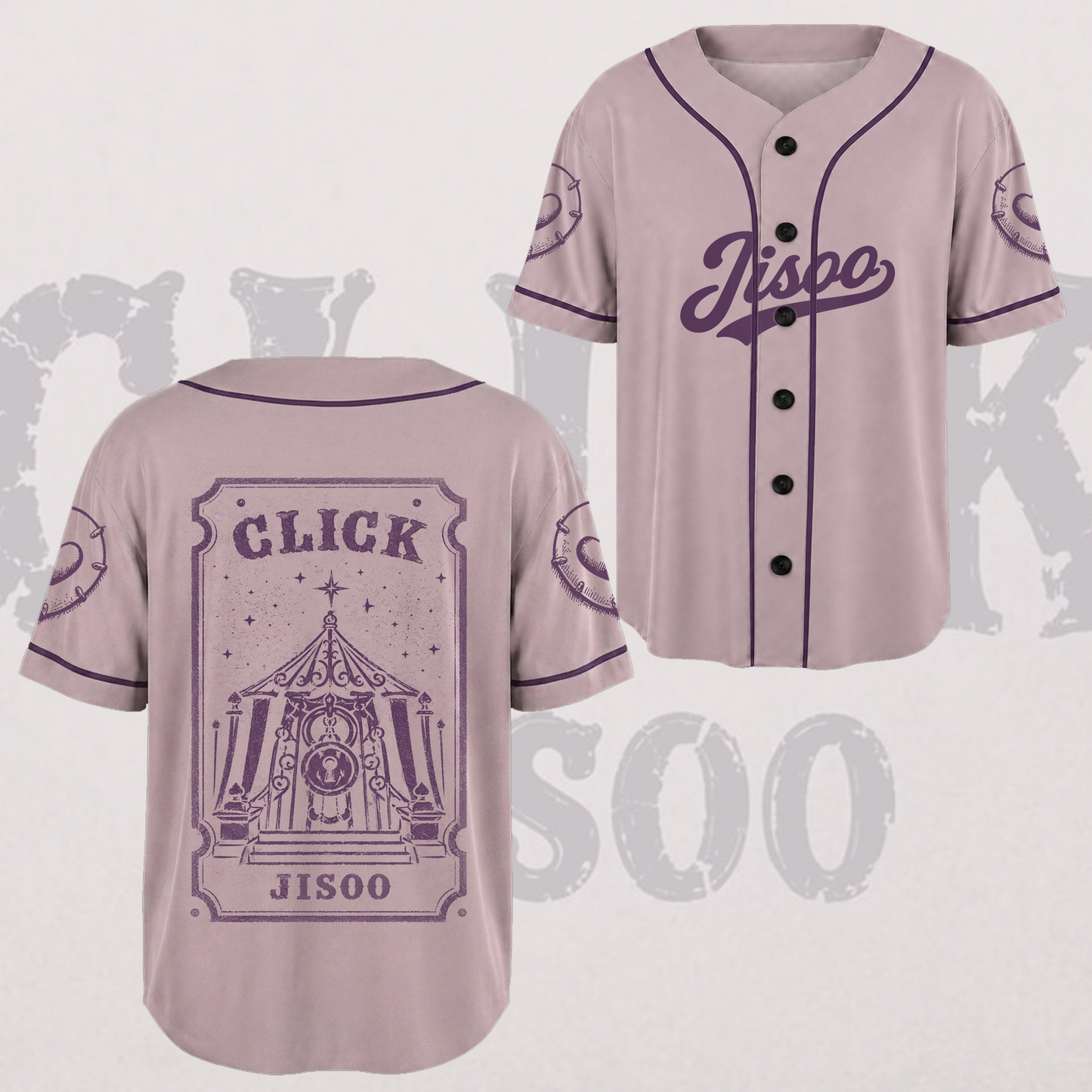Jisoo Click Solo Album Baseball Jersey BLACKPINK Gifts For Blink