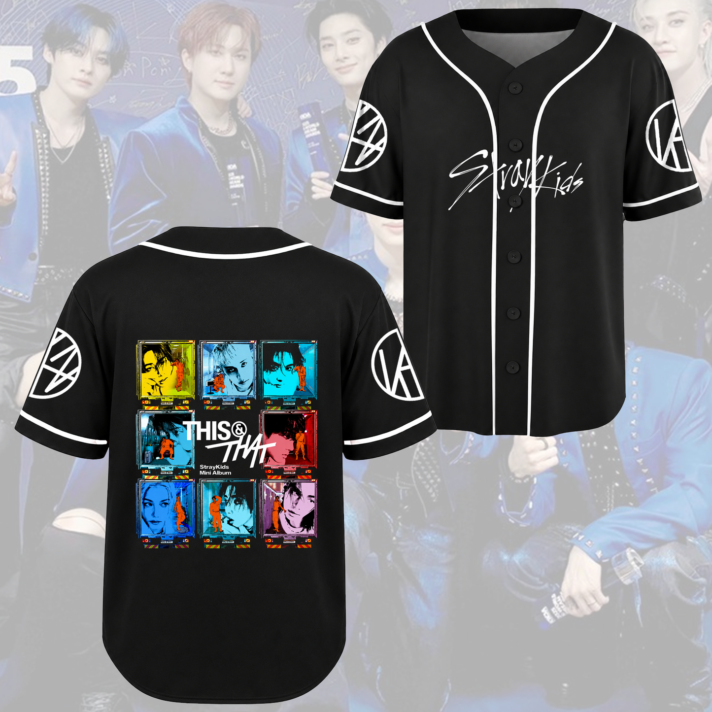 Stray Kids This & That Album Baseball Jersey SKZ Merch STAY Gift