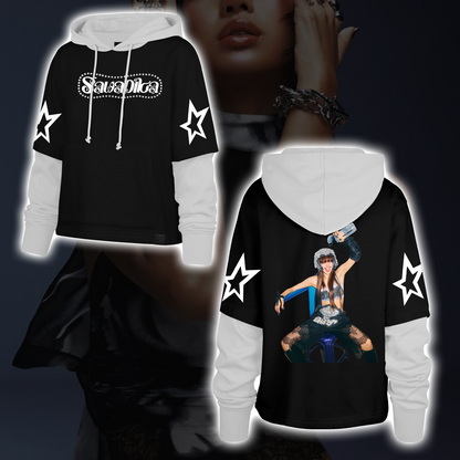 LISA SaWaDiKa Single Streetwear Shortstop Hoodie For LILIES