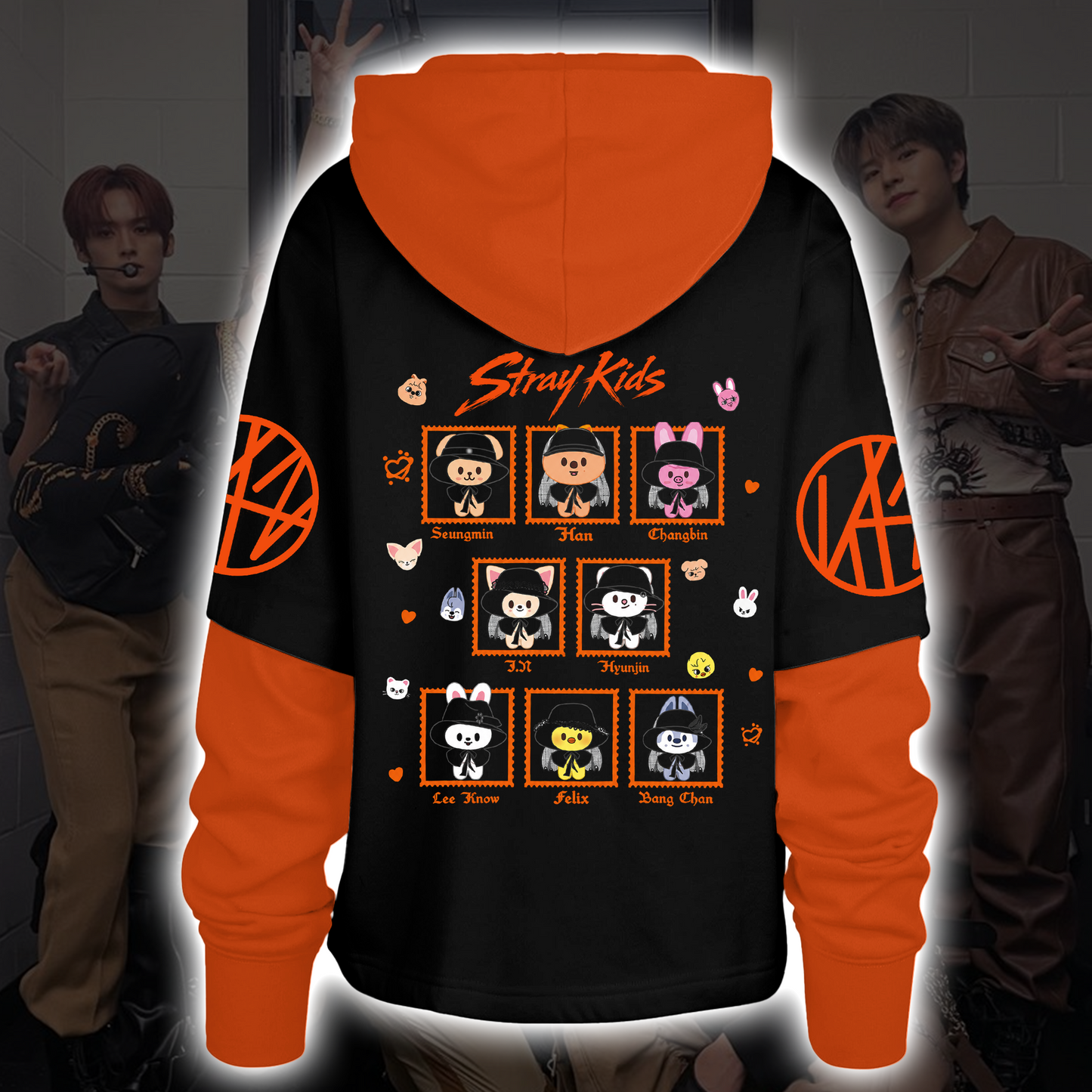 Stray Kids Run It Tour SKZOO Shortstop Hoodie Kpop Concert Outfit Gift
