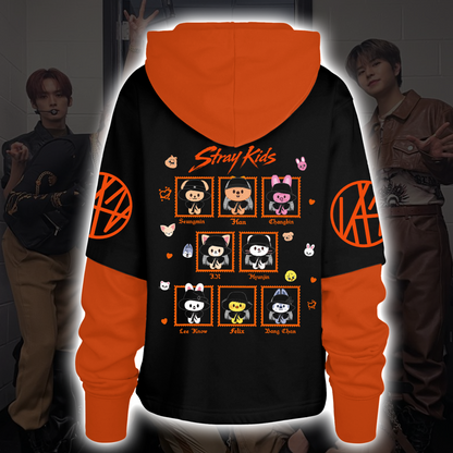 Stray Kids Run It Tour SKZOO Shortstop Hoodie Kpop Concert Outfit Gift