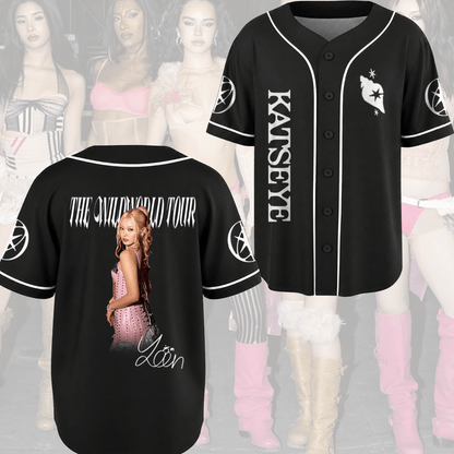 Shockwave The WILDWORLD Tour  Katseye Signature Baseball Jersey Gift For Fans