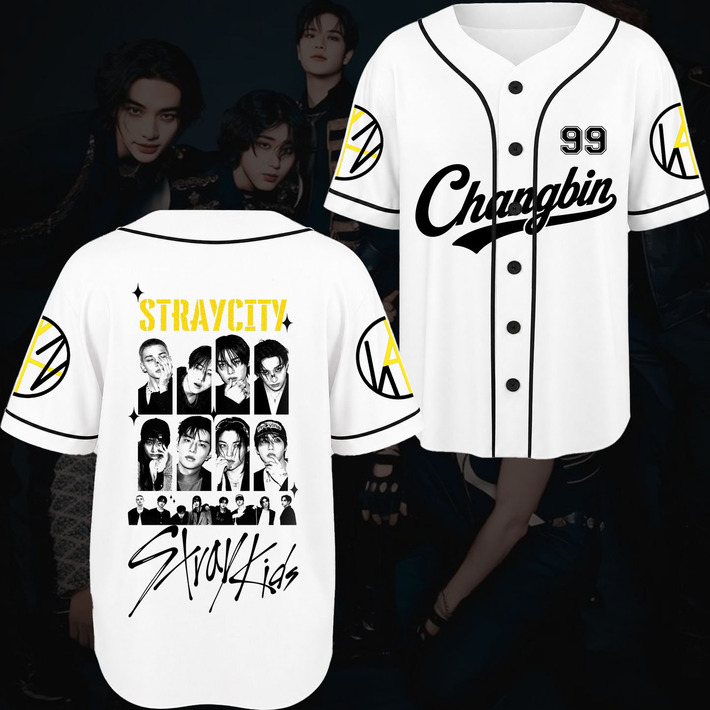 Straycity  Stray Kids Concert Baseball Jersey Gift For Fans