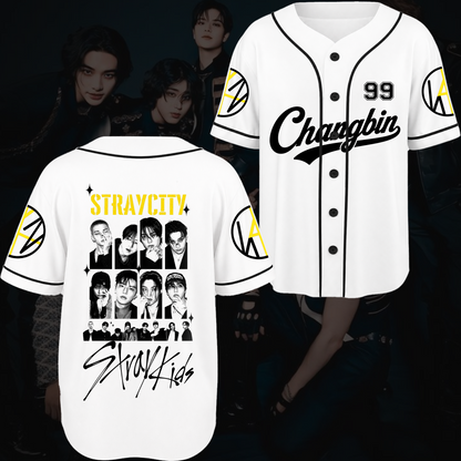 Straycity  Stray Kids Concert Baseball Jersey Gift For Fans