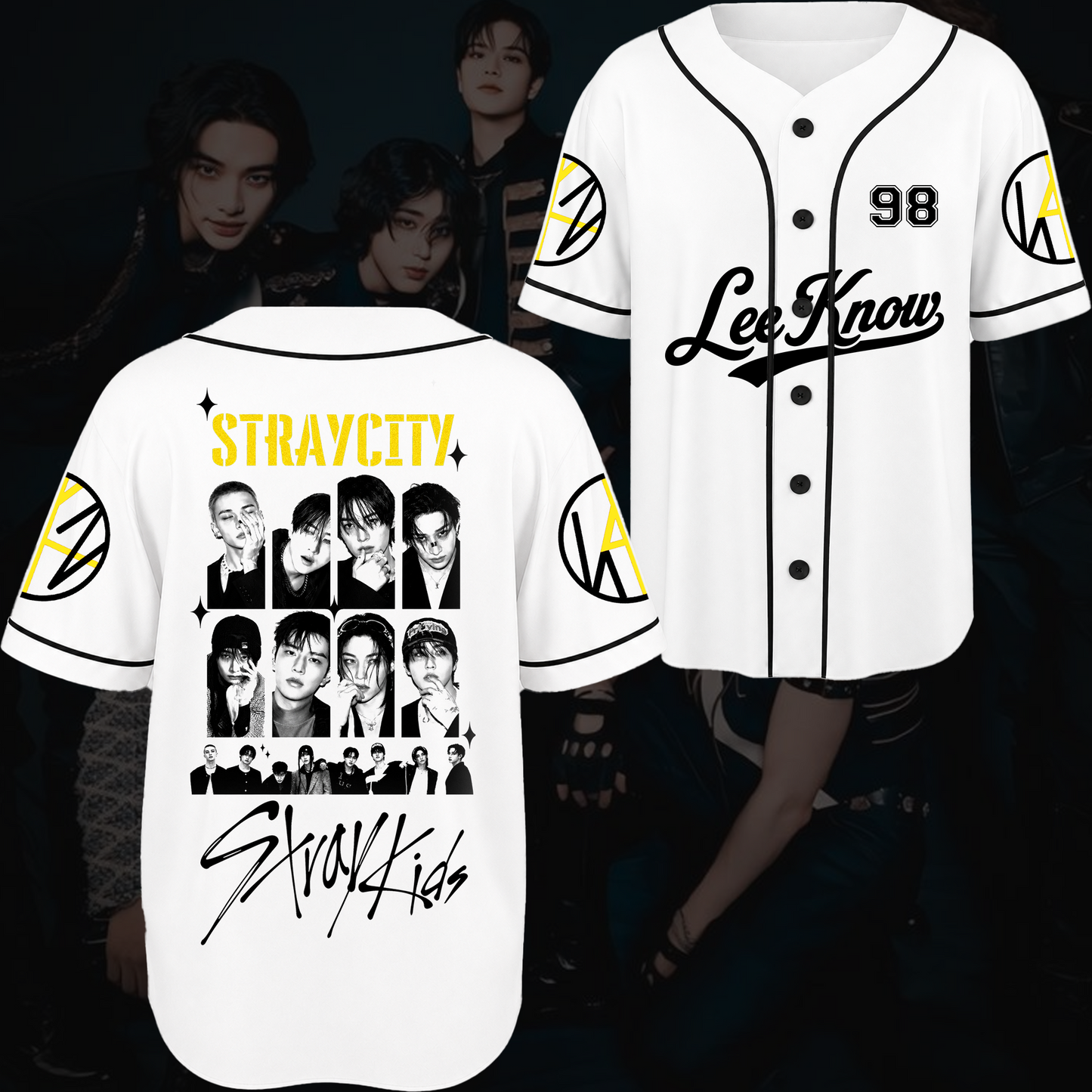 Straycity  Stray Kids Concert Baseball Jersey Gift For Fans