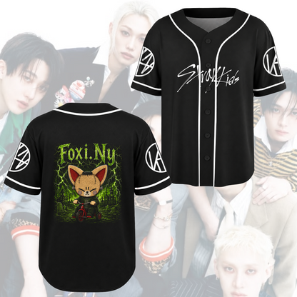 Chilling Stray Kids Halloween Baseball Jersey SKZOO Kpop Gift for Fans