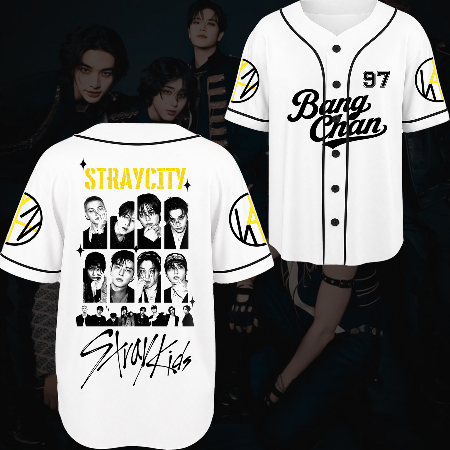 Straycity  Stray Kids Concert Baseball Jersey Gift For Fans