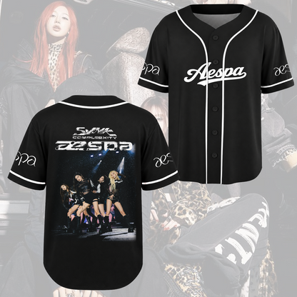 aespa SYNK Complexity Concert  Baseball Jersey Stage Fan Gifts