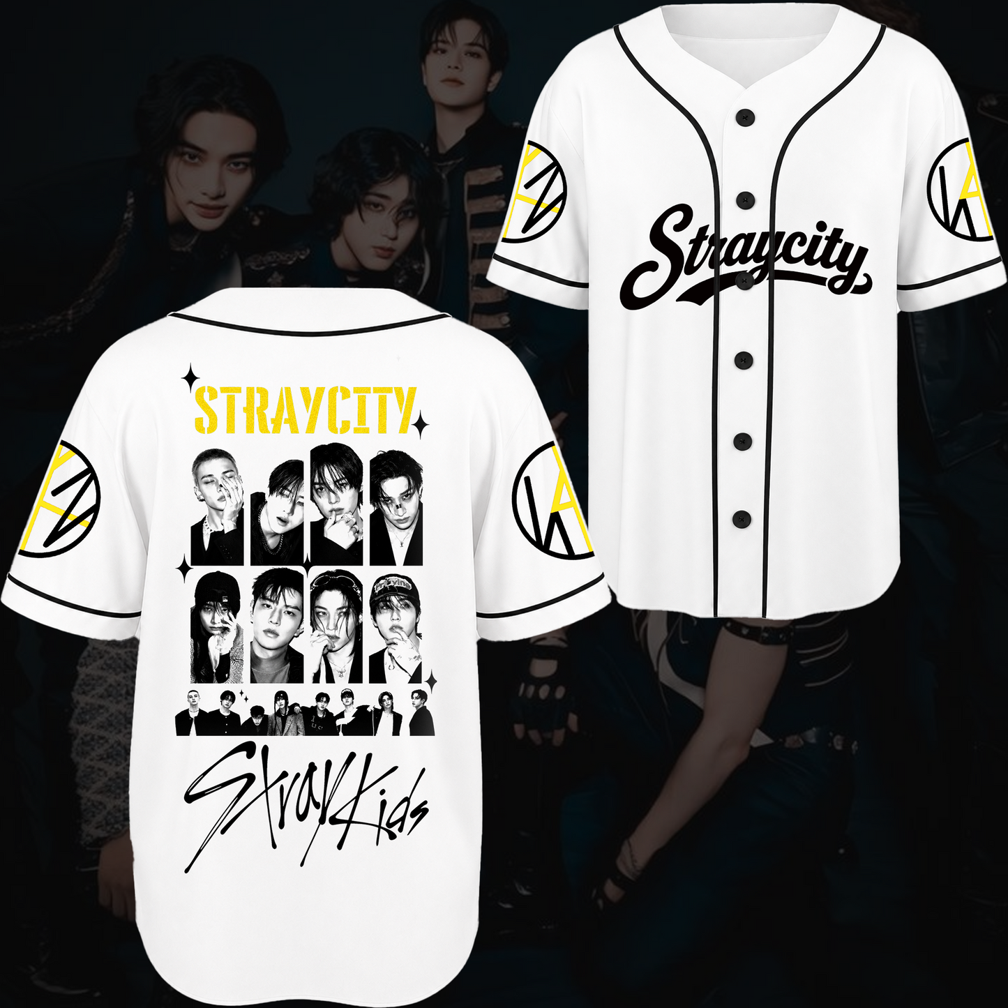 Straycity  Stray Kids Concert Baseball Jersey Gift For Fans