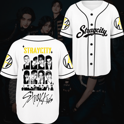 Straycity  Stray Kids Concert Baseball Jersey Gift For Fans