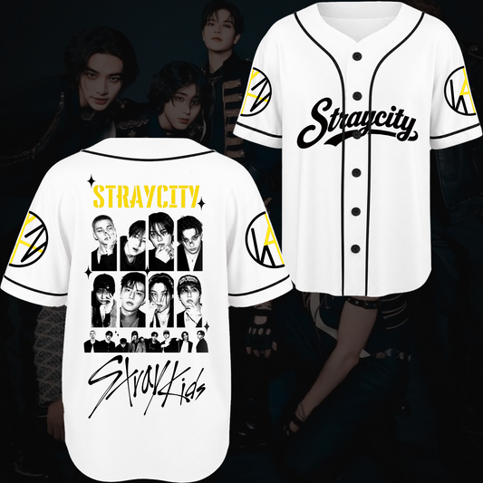 Straycity  Stray Kids Concert Baseball Jersey Gift For Fans