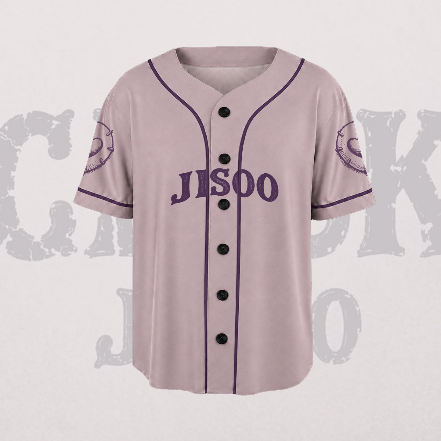 Jisoo Click Solo Purple Baseball Jersey BLACKPINK Concert Outfit