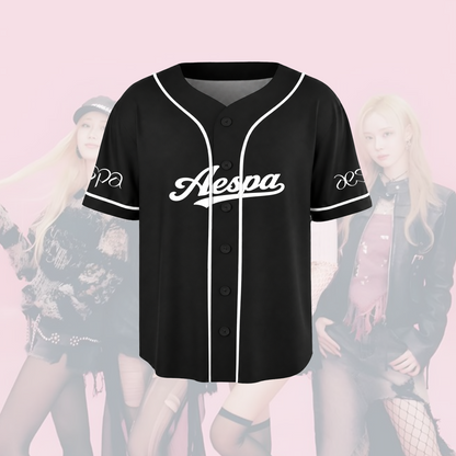 Aespa SYNK Complexity Symbols Baseball Jersey Gift For Fans