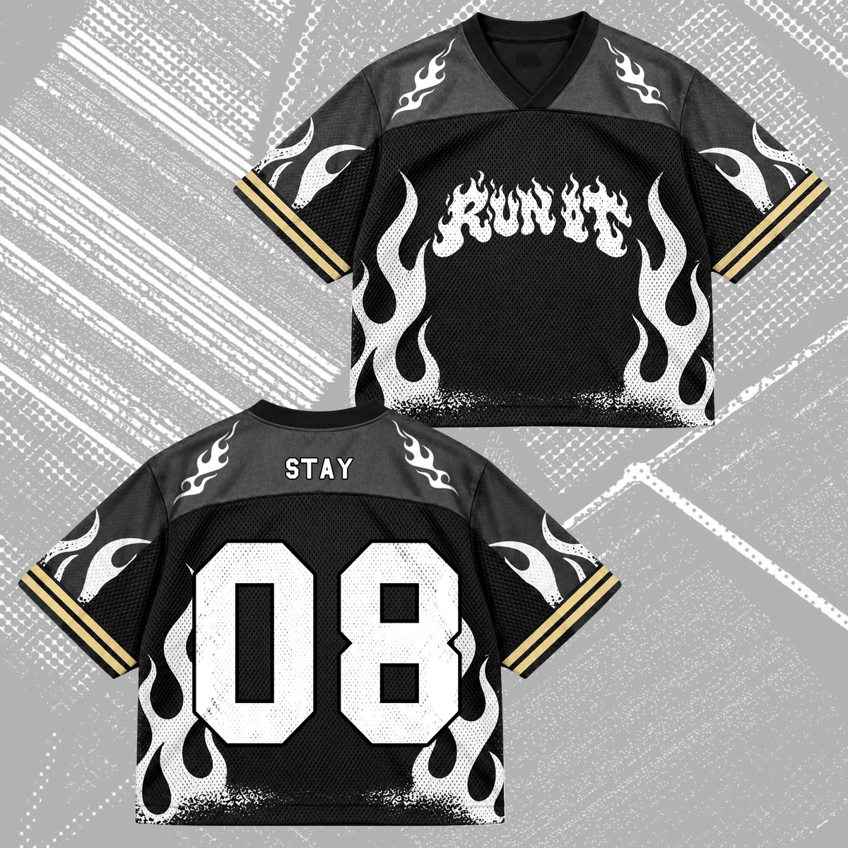 Savage Run It Stay Club All Members Heavy Metal Mixed Mesh Jersey For Stay