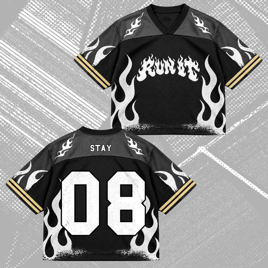 Savage Run It Stay Club All Members Heavy Metal Mixed Mesh Jersey For Stay