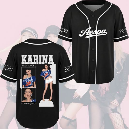 Aespa Visual Baseball Jersey 2026 Tour Concert Outfit Fan Merch