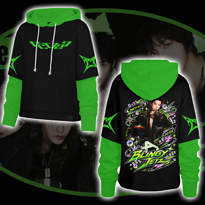 NCT 127 Blingy Jets Cyberpunk Tour Explosion Shortstop Hoodie Geschenk für Fans