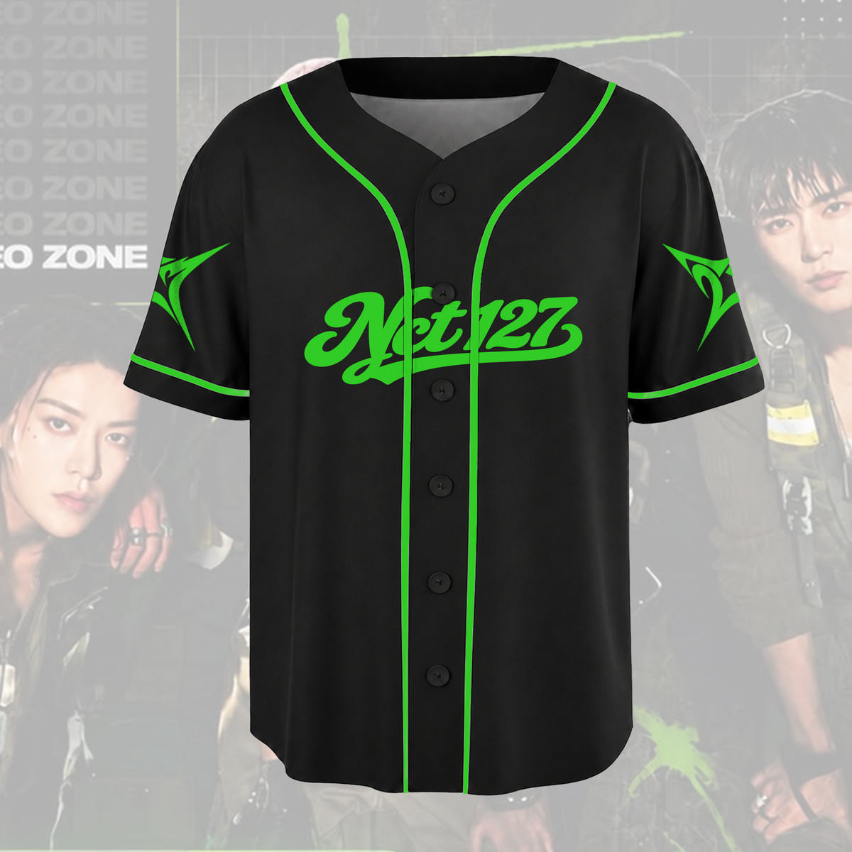NCT 127 Blingy Album Grunge Minimalist Baseball-Jersey Geschenk für Fans