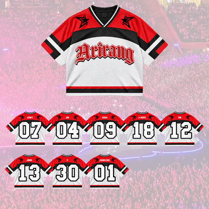 Untamed Arirang Army Club All Members Varsity Athletic Mixed Mesh Jersey For Fans
