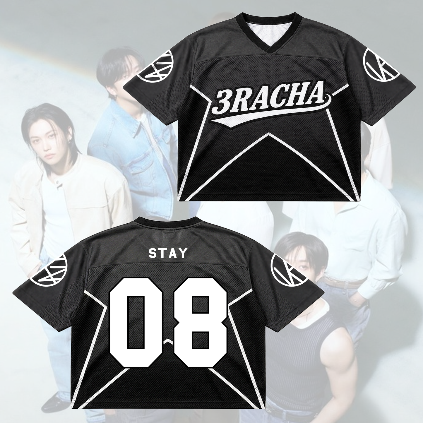 Stray Kids 3RACHA Football Jersey SKZ World Tour Concert Outfit Gift For Fans