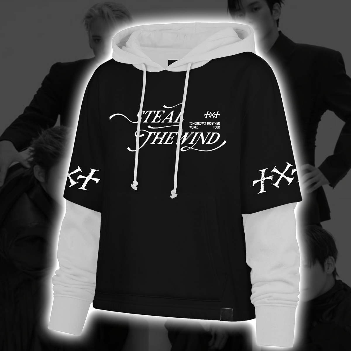 TXT Steal The Wind Tour Grunge Streetwear Shortstop Hoodie Gift For Fans