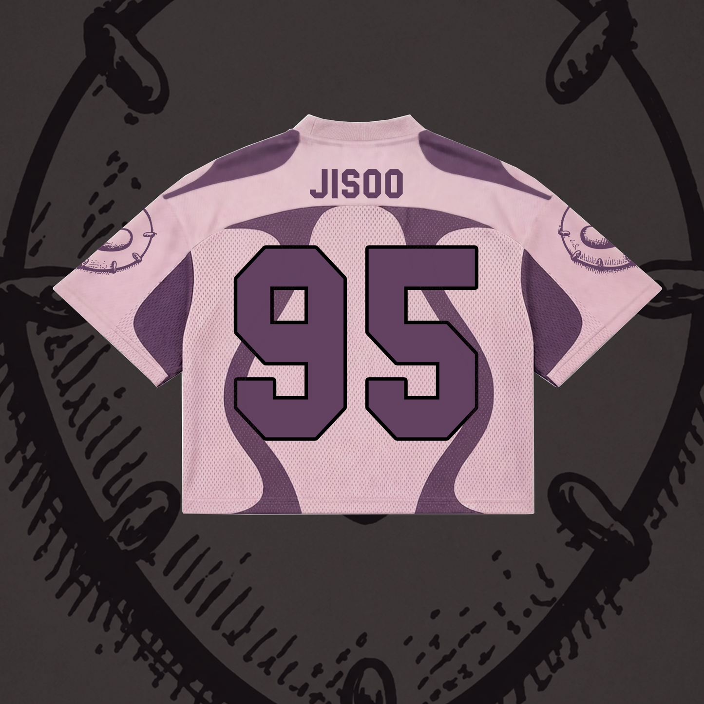 Jisoo Click Album Mixed Mesh Jersey BLACKPINK Fan Gift for Blink