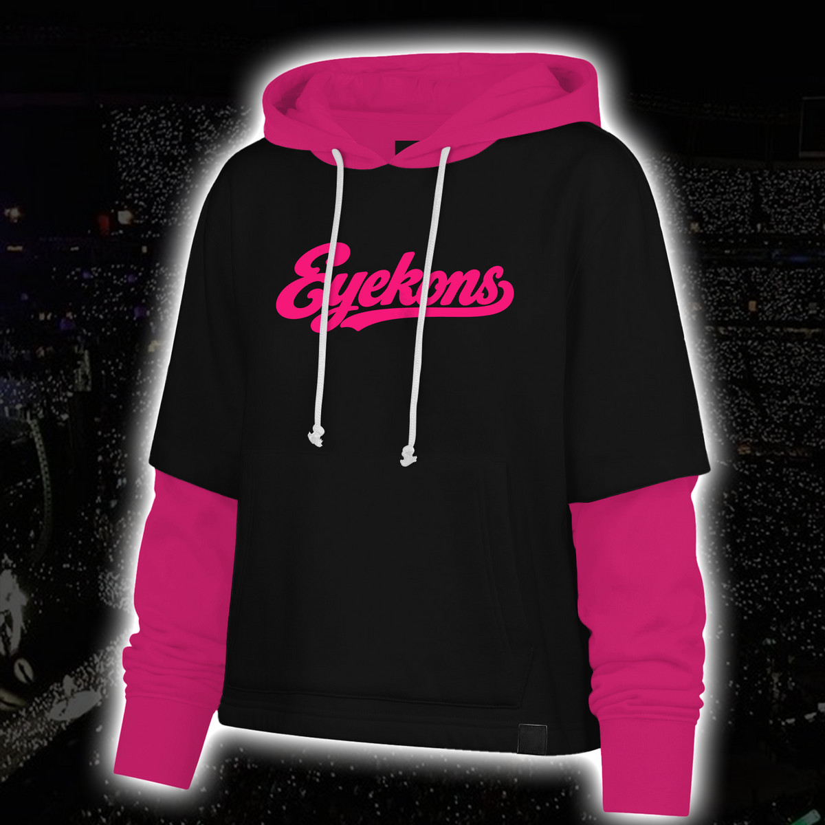 Fierce Wild World Tour Eyekons Club Tour Dates Y2K Cyberpunk Shortstop Hoodie For Eyekons