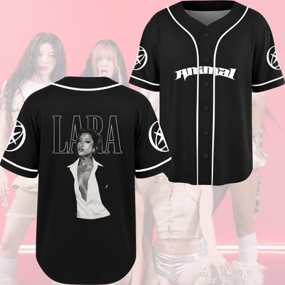Office Siren KATSEYE Animal Baseball Jersey The Wildworld Tour Streetwear Fan Gifts
