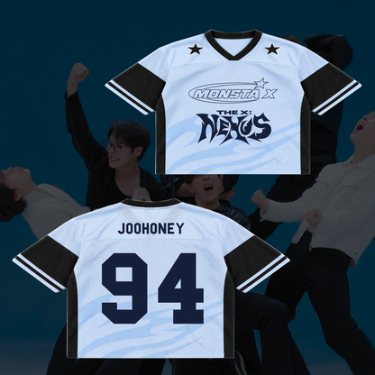 Electrifying MONSTA X Nexus Tour Mixed Mesh Jersey Kpop Gift for Fans
