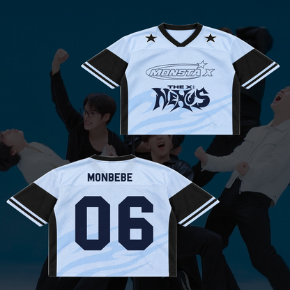 Electrifying MONSTA X Nexus Tour Mixed Mesh Jersey Kpop Gift for Fans