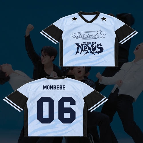 Electrifying MONSTA X Nexus Tour Mixed Mesh Jersey Kpop Gift for Fans