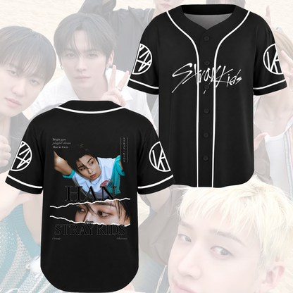 Stylish Stray Kids Spotlight Baseball Jersey Concert Gift For Fans