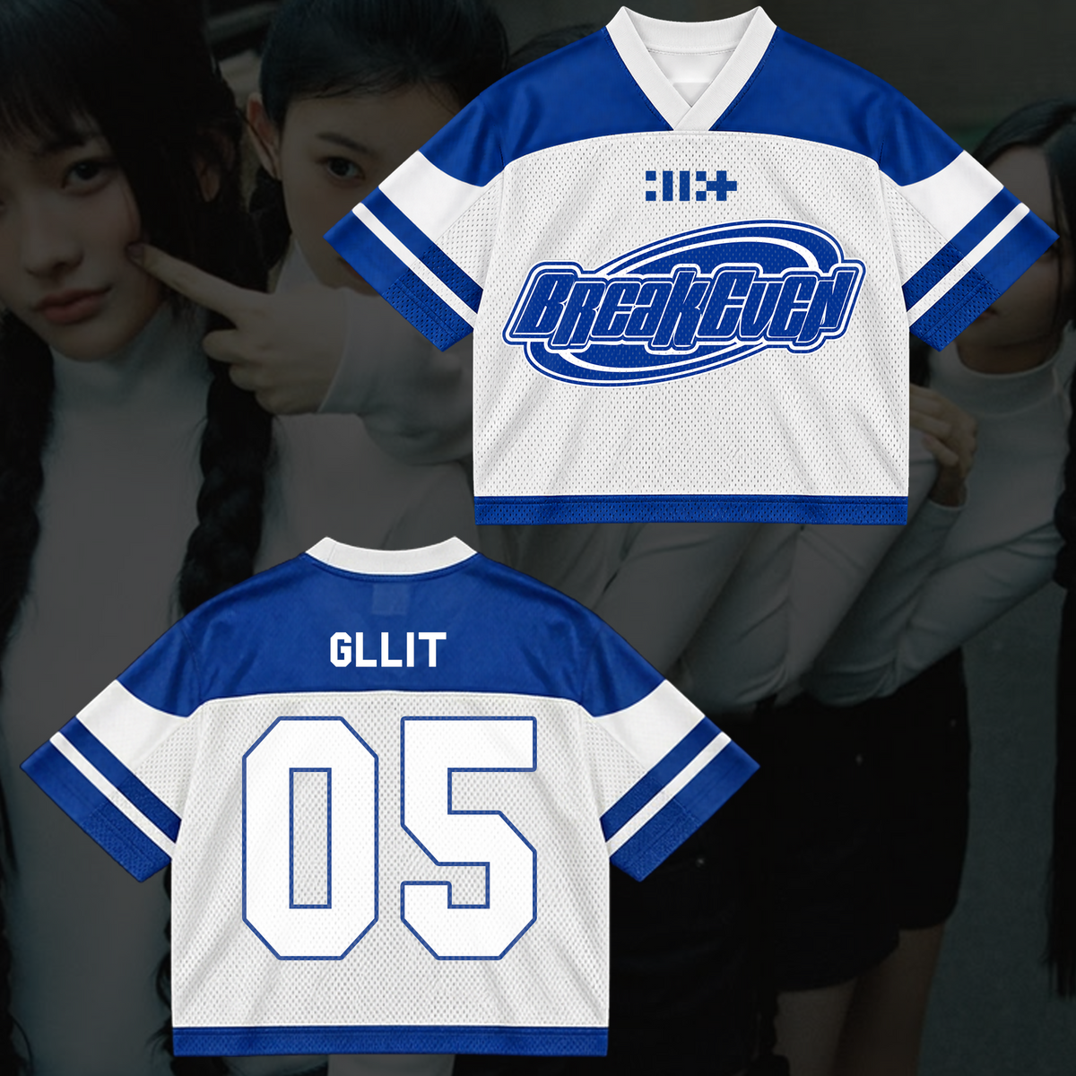 Athletic Illit Breakeven Album Comeback Mixed Mesh Jersey For Gllit