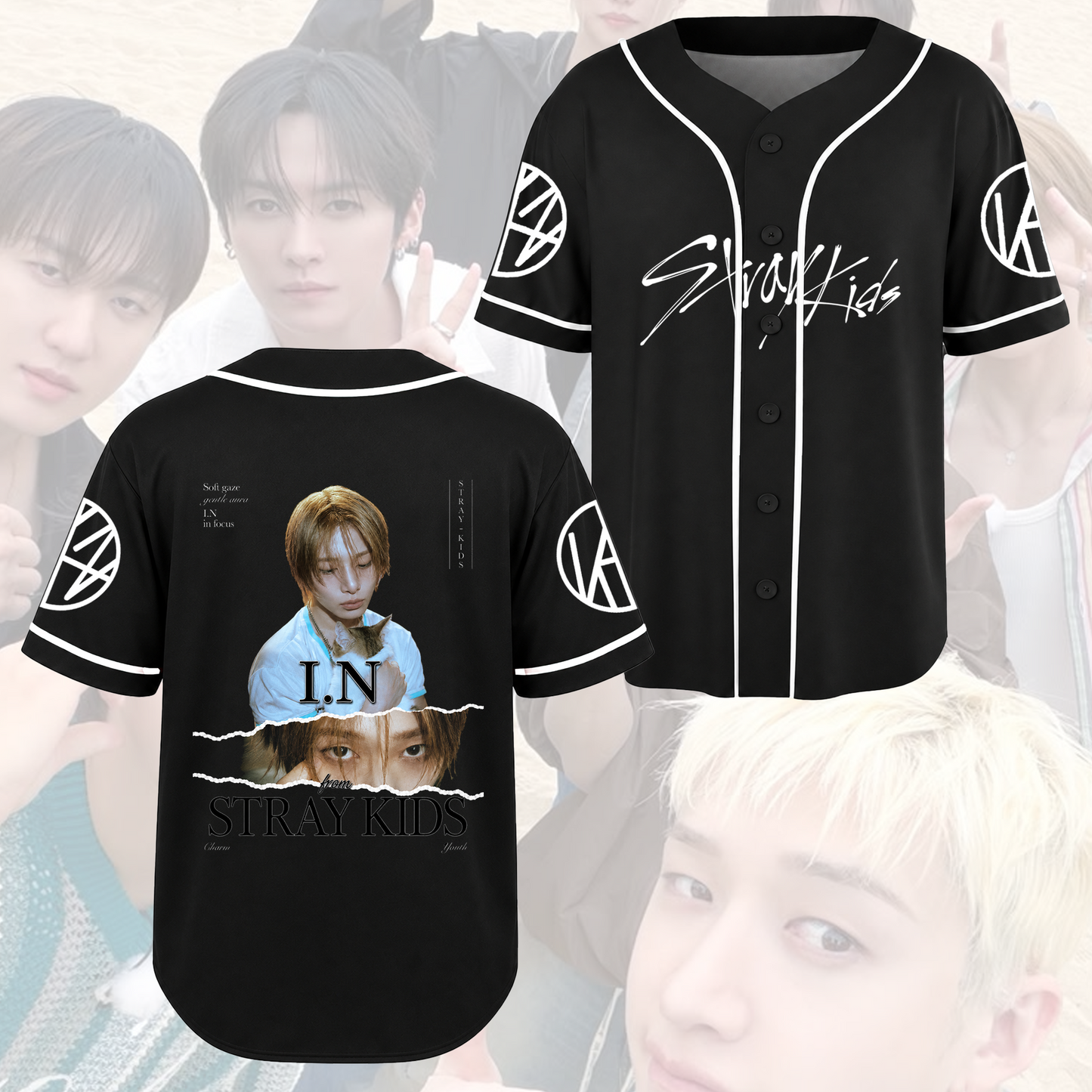 Stylish Stray Kids Spotlight Baseball Jersey Concert Gift For Fans