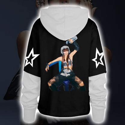 LISA SaWaDiKa Single Streetwear Shortstop Hoodie For LILIES