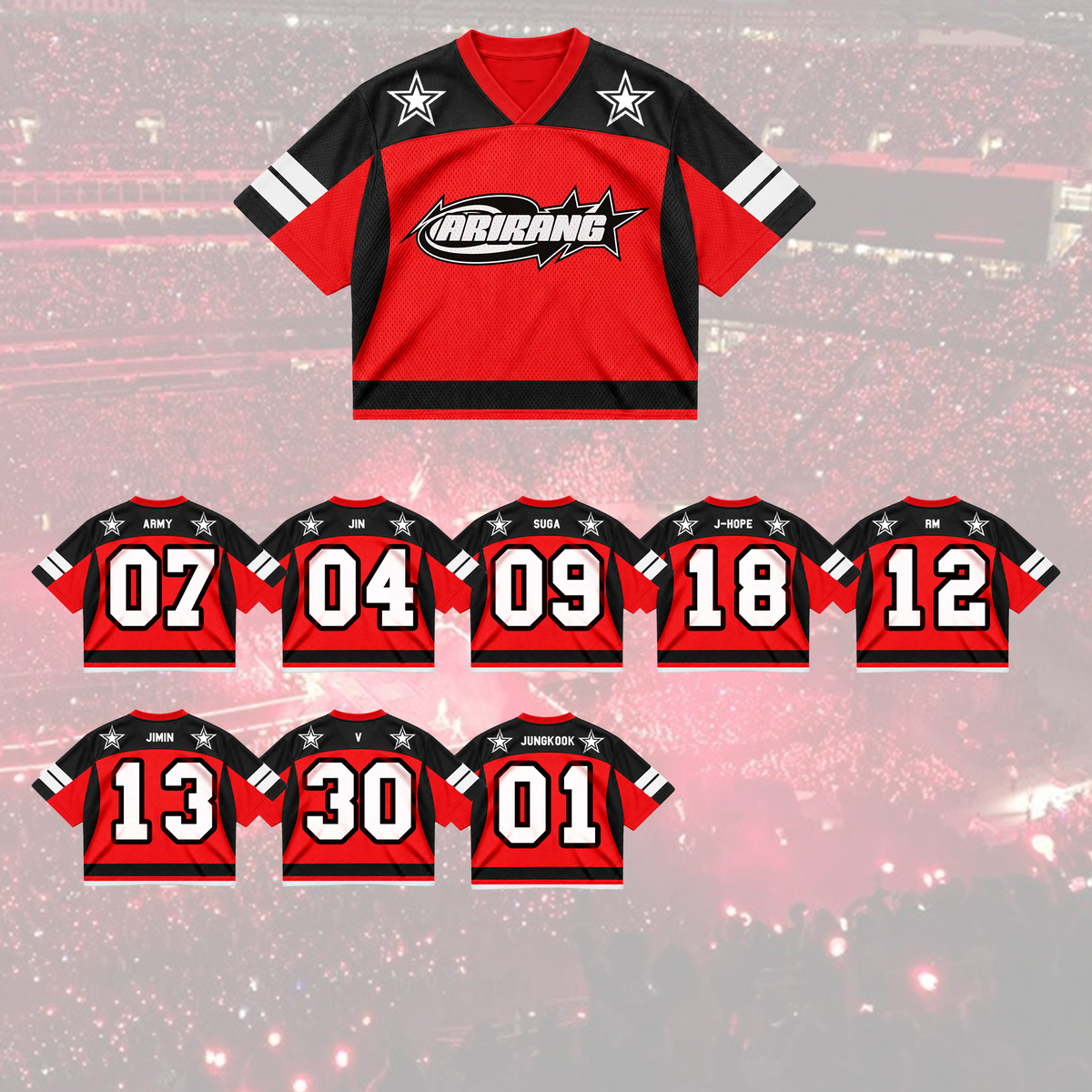 Savage Arirang Army Club All Members Blokecore Mixed Mesh Jersey