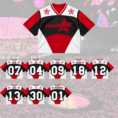 Savage Arirang Army Club All Members Futuristic Racing Mixed Mesh Jersey For Fans
