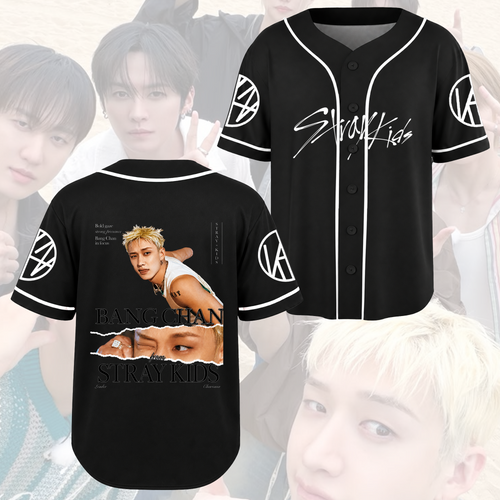 Stylish Stray Kids Spotlight Baseball Jersey Concert Gift For Fans
